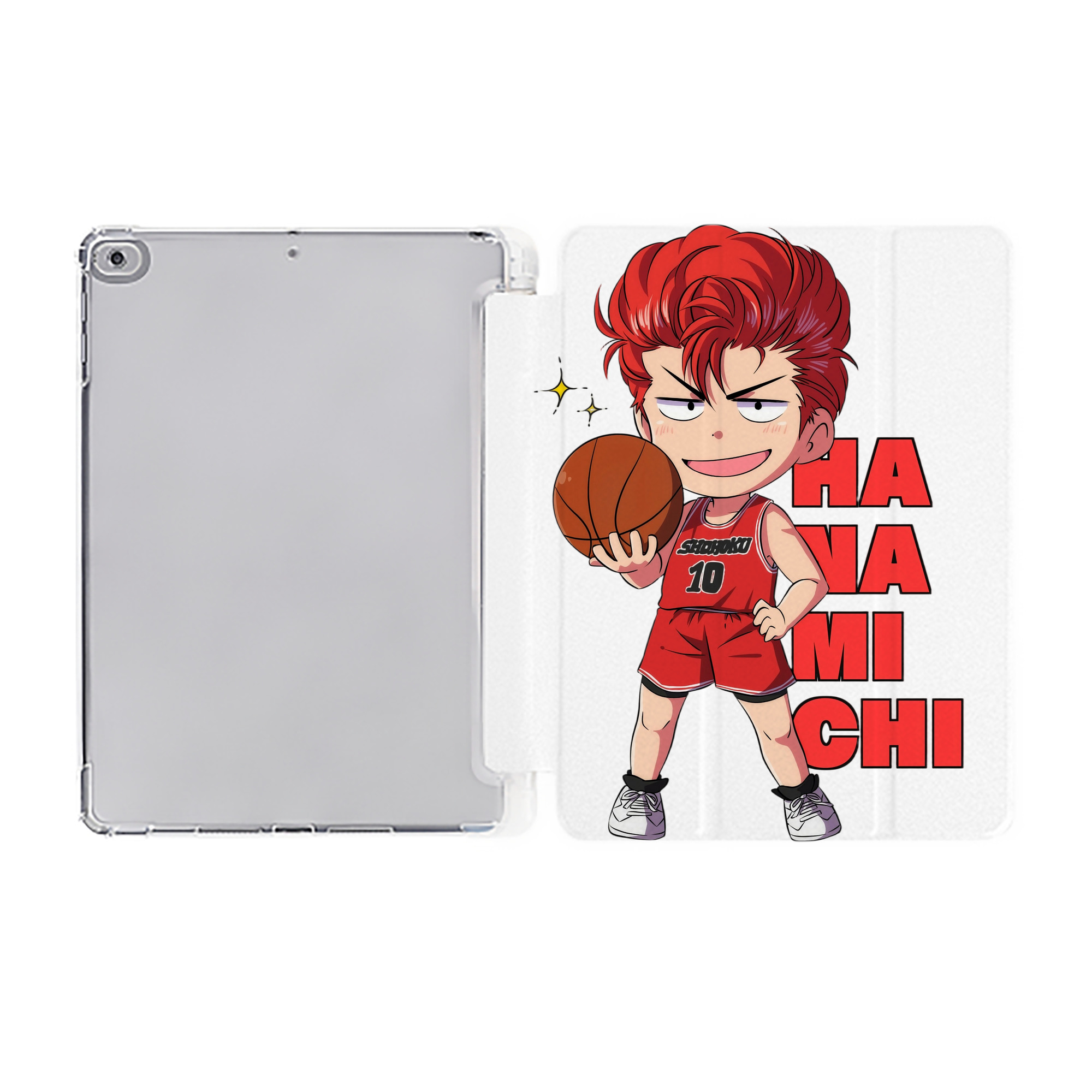 （画像用） SLAM DUNK／スラムダンク IPad ケース ペン収納付き 三つ折りスタンド PUレザー×シリコン 対応機種9.5/10.5/10.9インチ